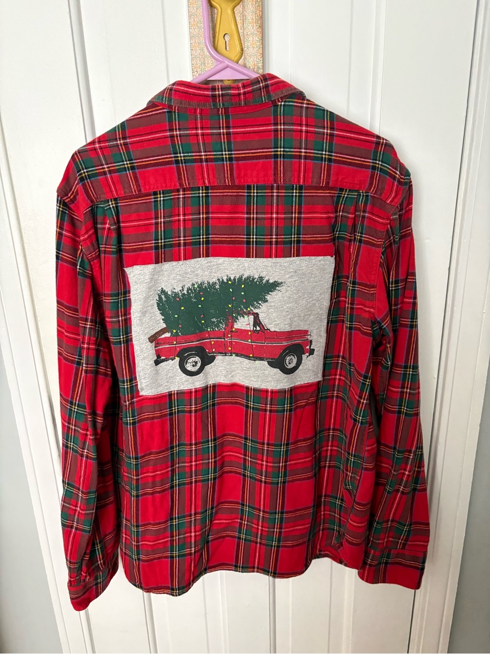 Repurposed Xmas flannel shirt